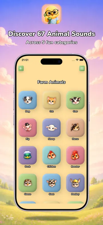 Bauernhoftier-Bibliothek von Baby Phone mit Hund, Katze, Kuh, Schwein, Schaf, Pferd und weiteren Tieren