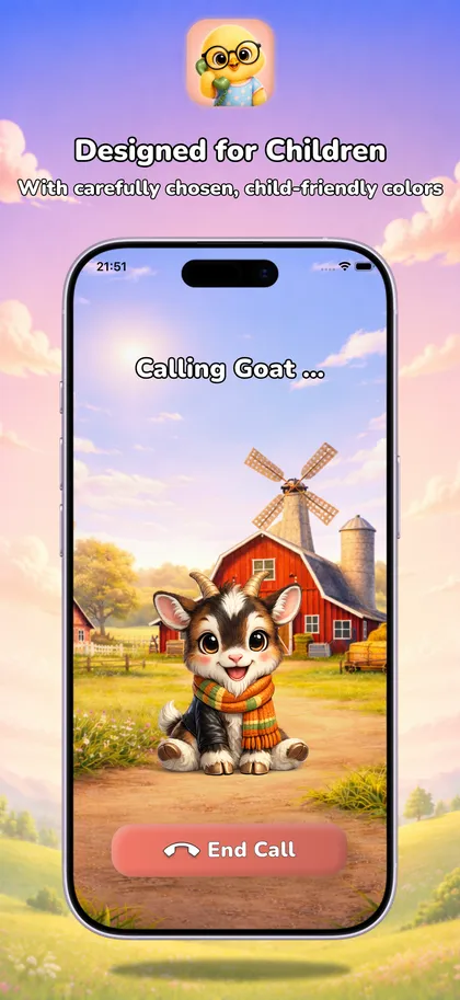 Friendly goat answering an animal call on a farm
